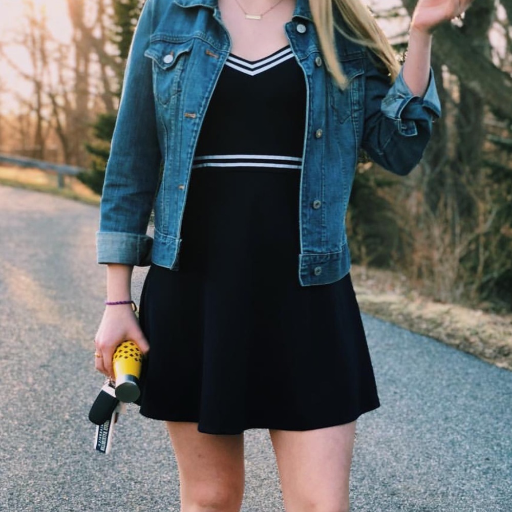 The Room Navy Varsity Dress